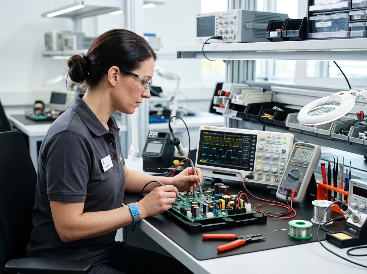 Technicienne ReparPAC au diagnostic